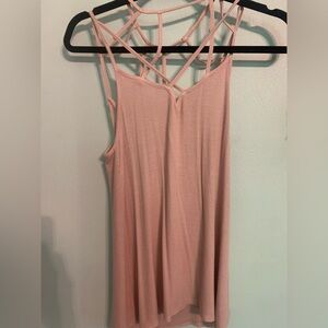 American Eagle- soft and sexy pink ribbed top